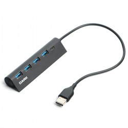 DARK DK-AC-USB346 USB TYPE-A TO 1XUSB-C CHARGE 4 PORT USB2.0 HUB