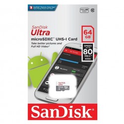 SANDISK 64GB MICRO SD C10 SDSQUNR-064G-GN3MN