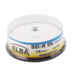 ELBA BLU-RAY BD-R 6X 50GB 15LI CAKE BOX PRINTABLE