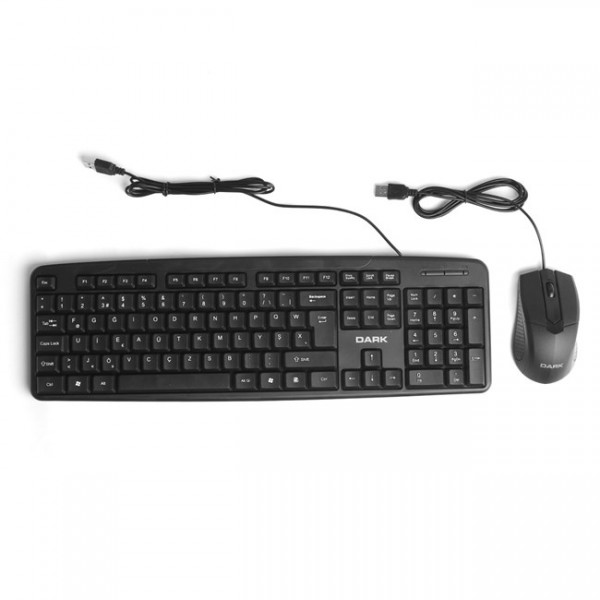 DARK DK-AC-KM1030 USB SIYAH OFIS TIP KM SET