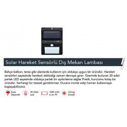 ITHINK SOLAR HAREKET SENSORLU DIS MEKAN LAMBASI LS-20