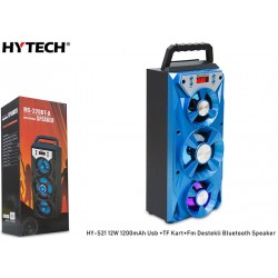 HYTECH HY-S21 12W 1200MAH KARISIK USB +TF KART+FM DESTEKLI BLUETOOTH SPEAKER