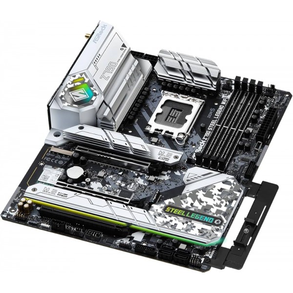 ASRock Z790 Steel Legend WiFi ATX Anakart Intel LGA1700, 7200MHz DDR5, PCIe Gen5 M.2 SSD, 4K 60Hz HDMI, WiFi 6E