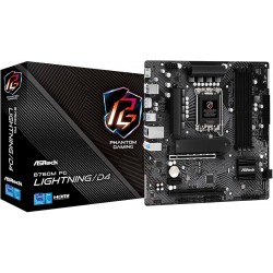 ASRock B760M Phantom Gaming Lightning Micro ATX Anakart Intel LGA1700, DDR5, 3x M.2 SSD, 8K 60Hz, USB Type-C