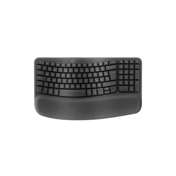 LOGITECH WAVE KEYS KABLOSUZ ERGONOMİK KLAVYE (TUR TUŞ DİZİLİMİ) GRAFIT -920-012311