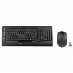 A4 TECH 9300F Q USB SİYAH MM KABLOSUZ KLAVYE MOUSE SET