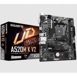 GIGABYTE A520M-K-V2 AMD A520 ULTRA DAYANIKLI ANAKART PCIE 3.0 X4 M.2 AKILLI FAN 5