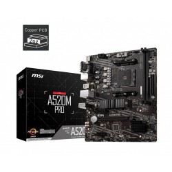 MSI A520M-PRO AMD 2DIMM 64GB DDR4 A520