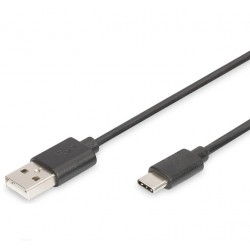 DIGITUS SARJ DATA TYPE-C - USB 2.0 (1M)