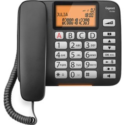 GIGASET DL580 SIYAH EKRANLI MASA USTU TELEFON CALLER ID HANDSFREE