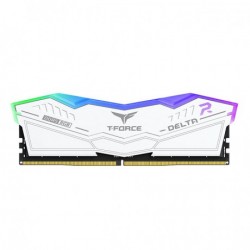 TEAM T-FORCE DELTA RGB WHITE 32GB(2X16GB) 7800MHZ DDR5 CL38 GAMING RAM (FF4D532G7800HC38DDC01)