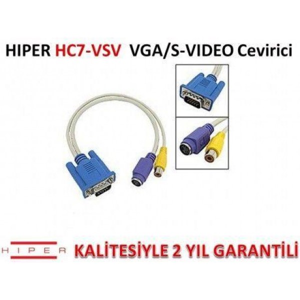 HC7-VSV HIPER VGA TO S-VIDEO CEVIRICI KABLO