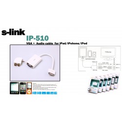 S-LINK IP-510 IPAD TO VGA VE AUDIO ADAPTOR