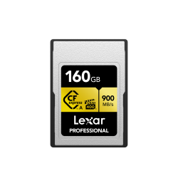 LEXAR 160GB LCAGOLD160G-RNENG CF-EXP PROFESSIONAL CFEXPRESS TYPE A CARD GOLD SERIE UP TO 900MB/S READ 800MB/S WRITE. VPG 400