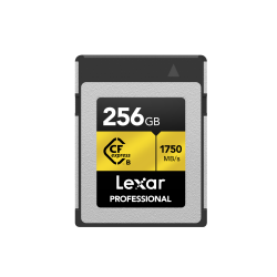 LEXAR 256GB LCXEXPR256G-RNENG CF-EXP PROFESSIONAL CFEXPRESS TYPE-B CARD UP TO 1750MB/S READ 1500MB/S WRITE