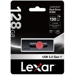 LEXAR 128GB LJDD300128G-BNBNG USB BELLEK DUAL TYPE-C AND TYPE-A USB 3.2 FLASH DRIVE UP TO 130MB/S READ