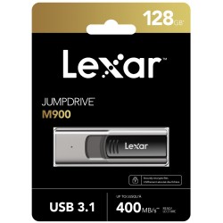 LEXAR 128GB LJDM900128G-BNQNG USB BELLEK JUMPDRIVE USB 3.1 M900 1284GB BLACK UP TO 400MB/S READ AND 90MB/S WRITE