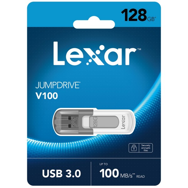 LEXAR 128GB LJDV100-128ABGY USB BELLEK JUMPDRIVE V100 USB 3.0 FLASH DRIVE