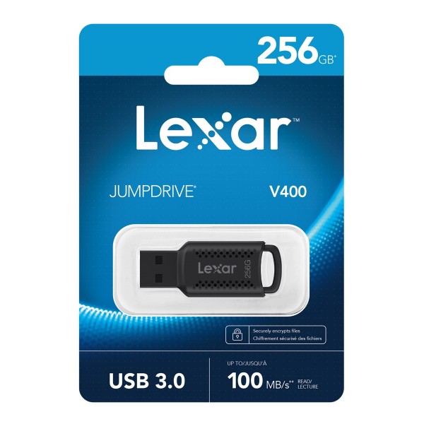 LEXAR 256GB LJDV400256G-BNBNG USB BELLEK JUMPDRIVE V400 USB 3.0 FLASH DRIVE UP TO 100MB/S READ