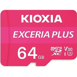 KIOXIA LMPL1M064GG2 FLA 64GB EXCERIA PLUS MICROSD C10 U3 V30 UHS1 A1