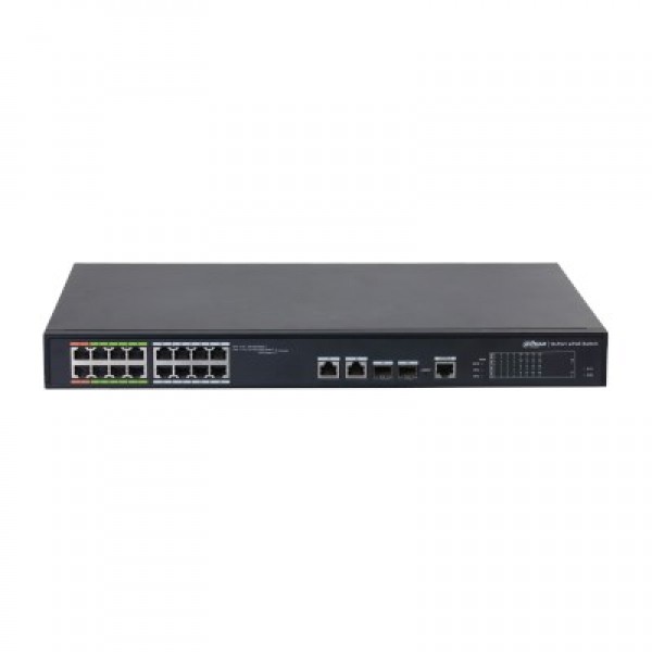 Dahua 16 Port 100Mbps E-PoE (LR2218-16ET-240)