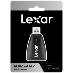 LEXAR LRW450UB CARD READER MULTI-CARD 2-IN-1 USB 3.1 READER SUPPORT SD AND MICROSD UHS-II CARDS