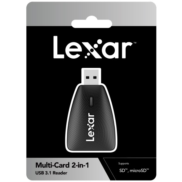 LEXAR LRW450UB CARD READER MULTI-CARD 2-IN-1 USB 3.1 READER SUPPORT SD AND MICROSD UHS-II CARDS