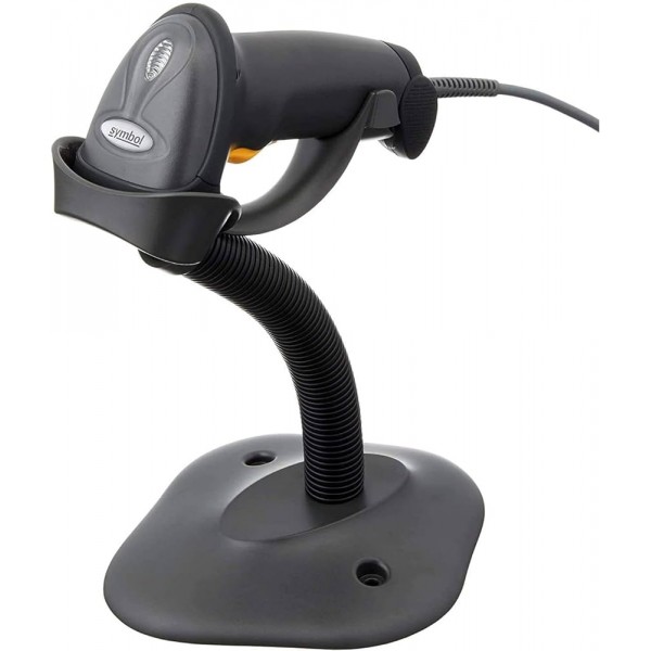 ZEBRA LS2208 (LS2208-SR20007R-UR ) 1D KABLOLU USB SİYAH BARKOD OKUYUCU + STAND