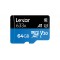 64GB LEXAR LSDMI64GBB633A 633X MICROSDXC HIGH-PERFORMANCE C10 A1 V30 U3 HAFIZA KARTI