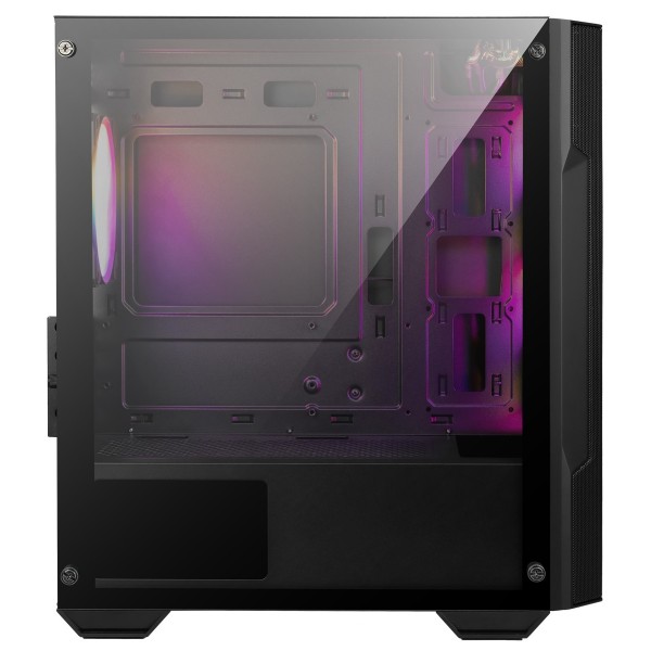 MSI MAG FORGE M100A AKRILIK YAN PANEL 3X120MM 1X120MM AUTO RGB FAN MATX GAMING BILGISAYAR KASASI