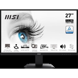 MSI 27 PRO MP273A 1920x1080 (FHD) 16:9 FLAT IPS 100HZ 1MS FREESYNC MONITOR