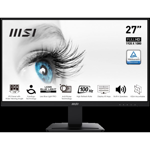 MSI 27 PRO MP273A 1920x1080 (FHD) 16:9 FLAT IPS 100HZ 1MS FREESYNC MONITOR