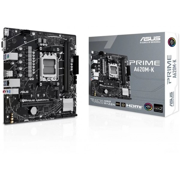 ASUS PRIME A620M-K AM5 DDR5 SES GLAN HDMI/VGA SATA3 USB3.2 M...