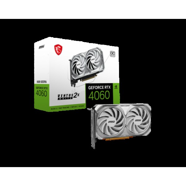 MSI GEFORCE RTX 4060 VENTUS 2X WHITE 8G OC 8GB GDDR6 HDMI DP 128BİT