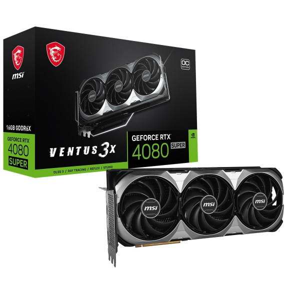 MSI GEFORCE RTX4080 SUPER 16G VENTUS 3X OC 16GB GDDR6X 256BIT 1XHDMI 3XDP EKRAN KARTI