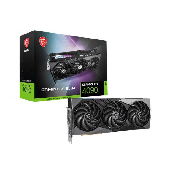 MSI VGA GEFORCE RTX 4090 GAMING X SLIM 24G RTX4090 24GB GDDR6X 384B DX12 PCIE 4.0 X16 (3XDP 1XHDMI)