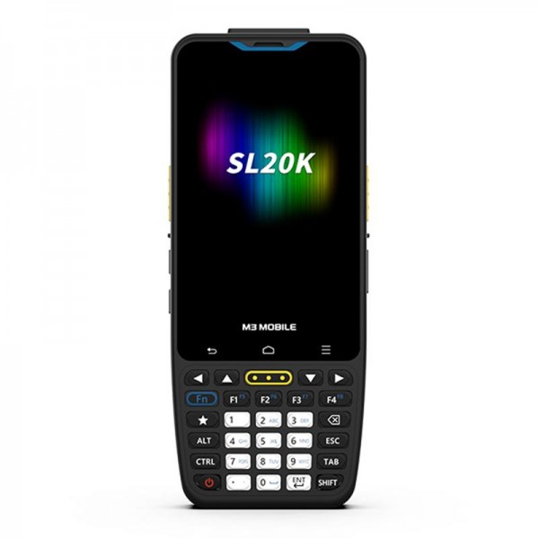 M3 MOBILE SL20K X/W 2D KAREKOD ANDR.13 4GB/64GB 13MP WIFI+BLUET. 4" TUŞLU EKRAN EL TERMİNALİ (KILIF+E.KORUYUCU+ADAPTÖR)