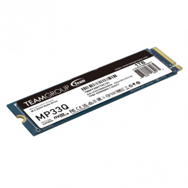 Team MP33Q Pro 1TB 2900/1850MB/s NVMe PCIe Gen3x4 M.2 SSD Disk (TM8FF2001T0C101)