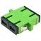 HSC SC/APC DUPLEX MM ADAPTOR YESIL