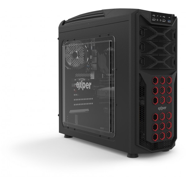 EXPER PC GAMING XCELLERATOR XC207 i7 13700F H610 32GB 1TB M2 SSD RTX3060TI 8G 650W W11 PRO