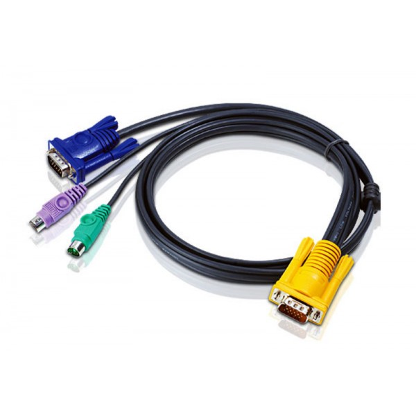 ATEN 2L-5202P CABLE SP15 M(Y)-- HD15M-MINIDIN6M