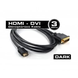 DARK DK-CB-DVIXHDMIL300 3M DVI - HDMI CIFT YONLU