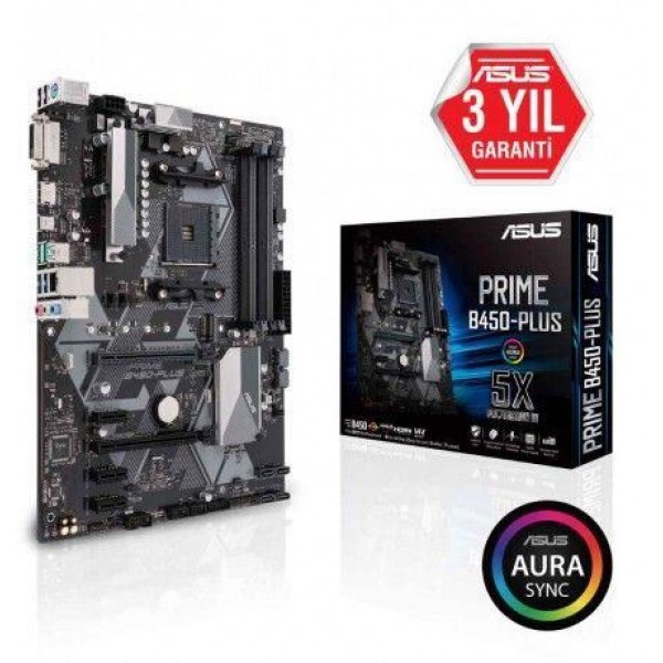 PRIME-B450-PLUS ASUS AM4 DDR4 4400MHZ ANAKART
