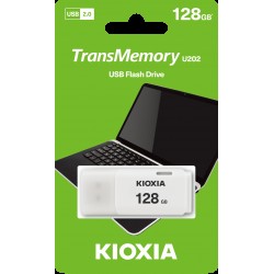128GB USB2.0 KIOXIA BEYAZ USB BELLEK LU202W128GG4